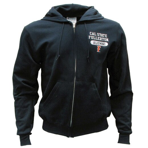 Cal State Fullerton Over Alumni F Logo Full Zip Hoodie