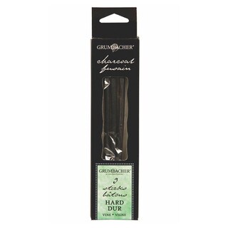 Grumbacher Vine Charcoal 3 Pack - Hard