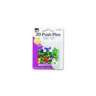Push Pins - Assorted 20 Count