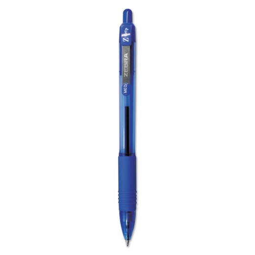 Zebra Z Grip Retractable Pen - Blue