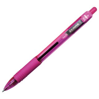 Zebra Z Grip Retractable Pen - Fuschia