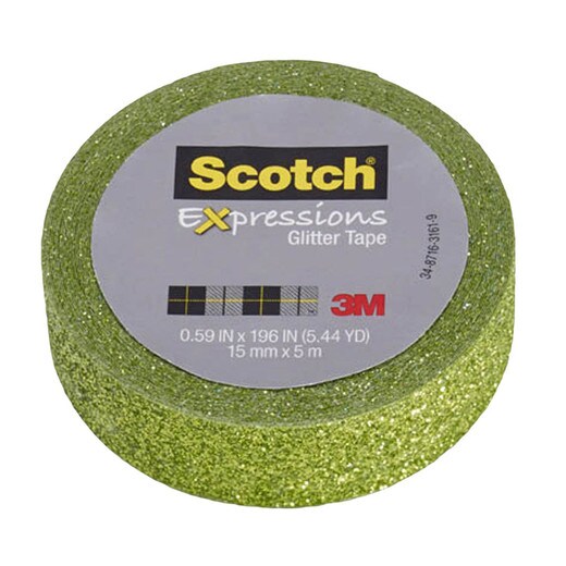 Scotch Expressions Glitter Tape - Green