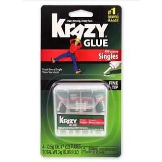 Krazy Glue All Purpose Singles - 4 pack