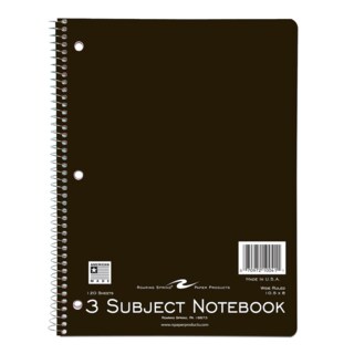 3 Subject Notebook - Black