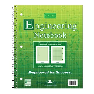 Engineering Notebook Green 80 Sheets