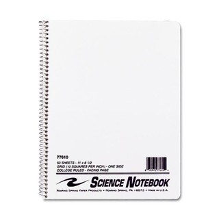 Roaring Spring Edison Quad Ruled Lab Notebook, 9.25 x 11 - 100 sheet