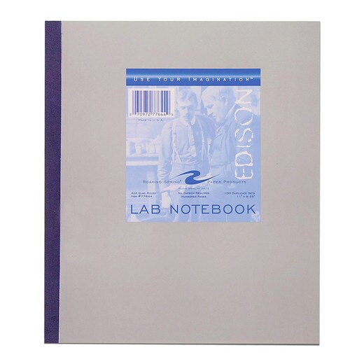 Student Laboratory Notebook, Spiral Bound, 100 Pages