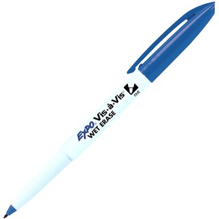 Wet Erase Marker Fine Tip - Blue