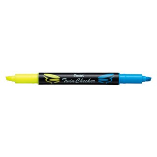 Twin Checker Highlighter - Blue/Yellow