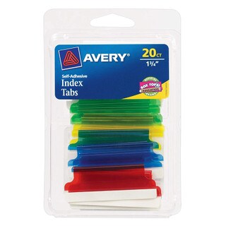 Avery Insertable Tabs - 20 pack