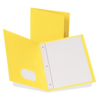 Esselte Oxford Twin Pocket Portfolios - Yellow