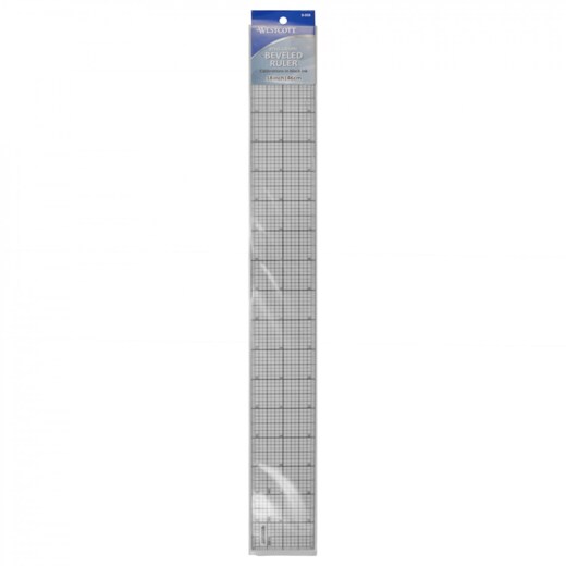 18" x 2" Standard Beveled Ruler