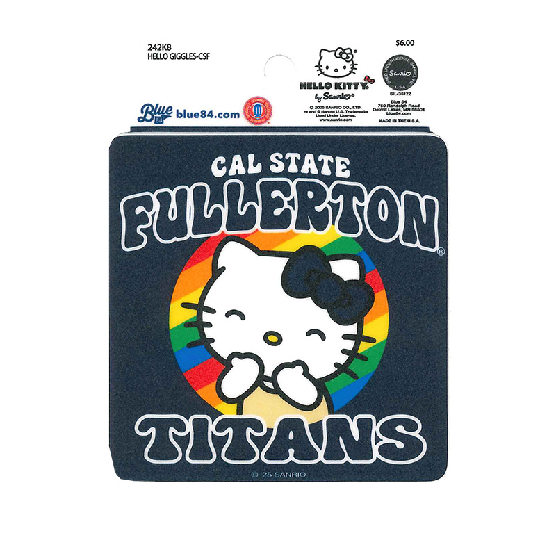 Black decal with rainbow