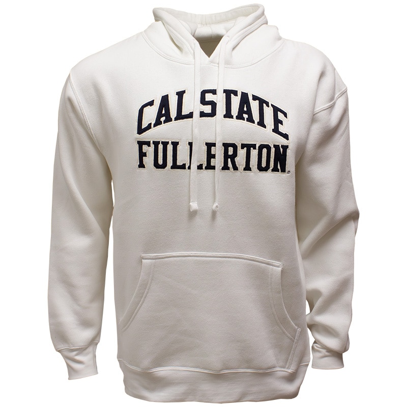 White block print hoody