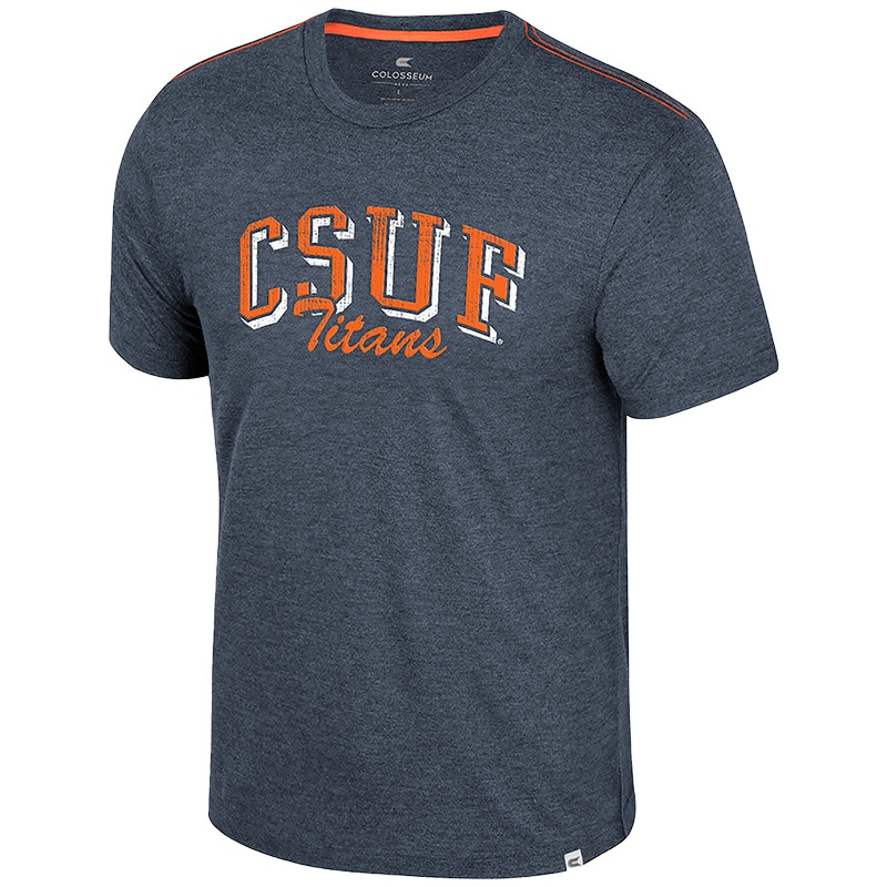 Gray CSUF Titans tee