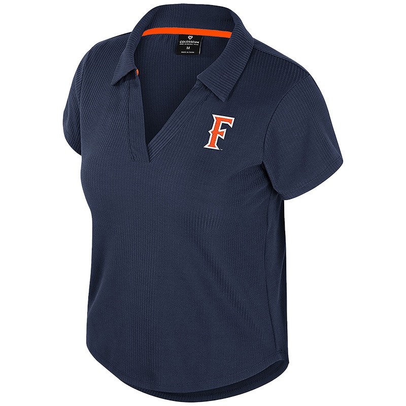 Navy blue women's v-neck tee