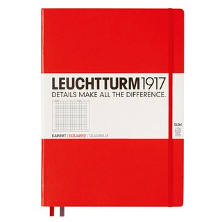 Master Slim Squared Notebook - Red