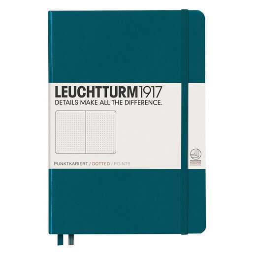 Medium Dotted Notebook - Pacific Green