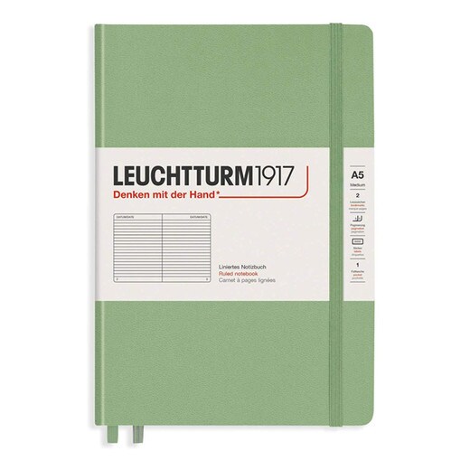 Medium Ruled Notebook - Sage