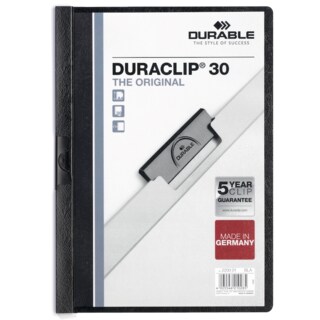 Duraclip Report Cover - Black 30 Sh