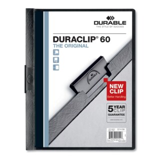 Duraclip Report Cover - Black 60 Sh