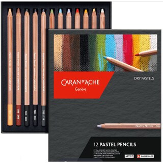 Caran d'Ache Pastel Pencils - 12 Colors