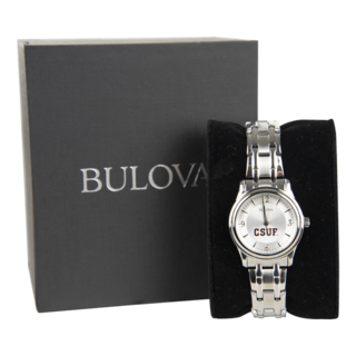 Bulova CSUF Silver Women's Watch