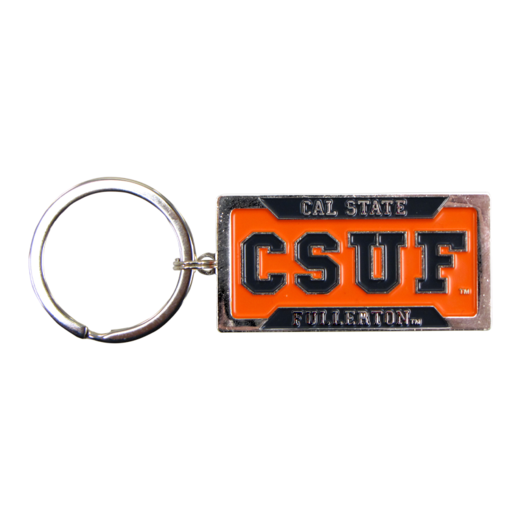 Cal State Fullerton License Plate Key Tag