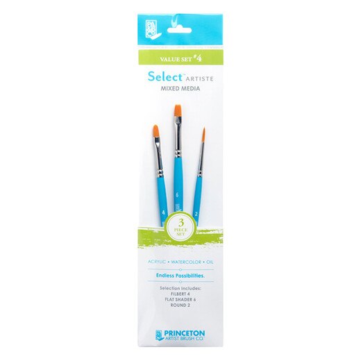 Select Artiste Mixed Media Paint Brush - Value Set #4