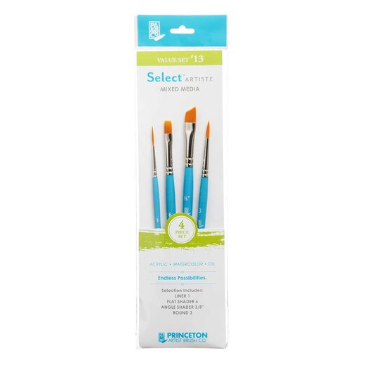 Select Artiste Mixed Media Paint Brush - Value Set #13