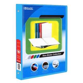 Bazic 1/2" Binder View Cyan