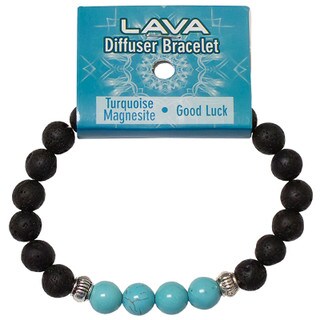 Lava Diffuser Bracelet - Turquoise Magnesite