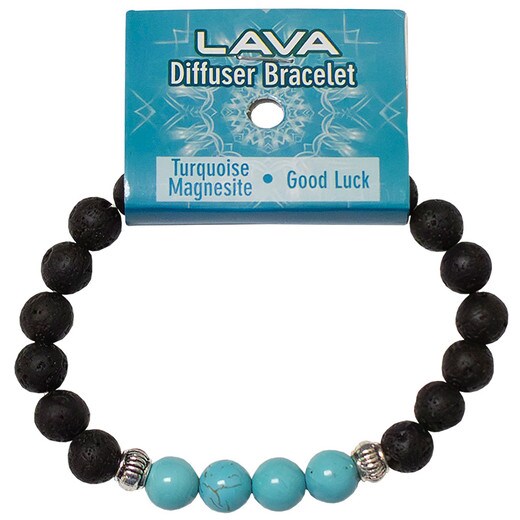 Lava Diffuser Bracelet - Turquoise Magnesite