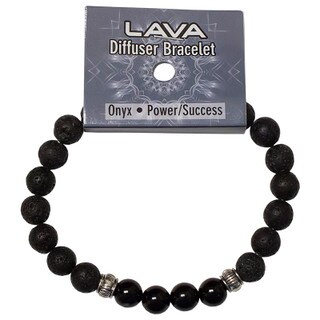 Lava Diffuser Bracelet - Onyx