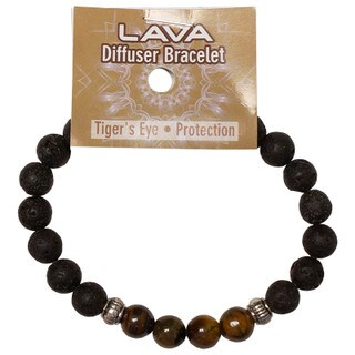 Lava Diffuser Bracelet - Tiger's Eye