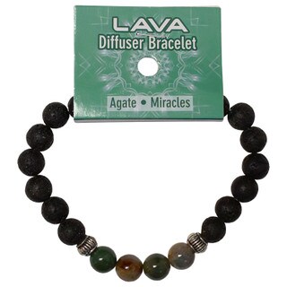 Lava Diffuser Bracelet - Agate
