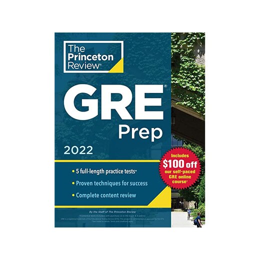 Princeton Review GRE Prep, 2022