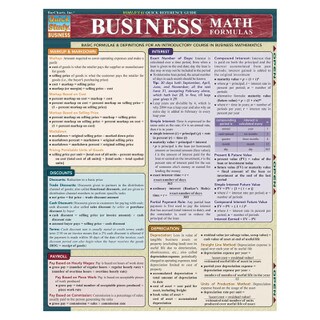 Barcharts Business Math Formulas
