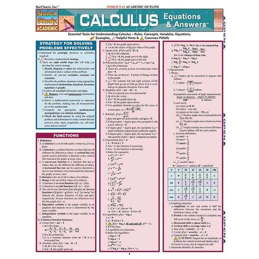 Barchart Calculus Equations & Answers