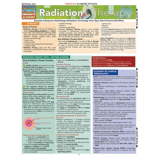 Barcharts Radiation Therapy