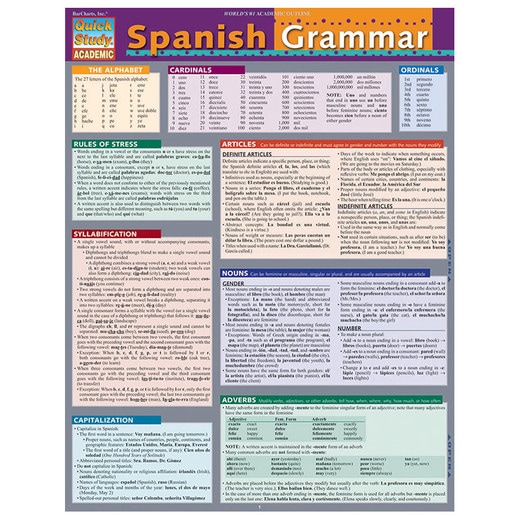 Barcharts Spanish Grammar