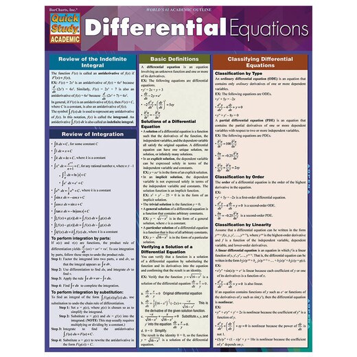 Barcharts Differential Equations
