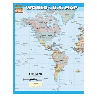 Barcharts World & U.S. Map