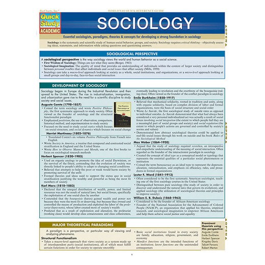 Barcharts Sociology