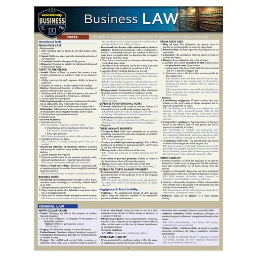 Barcharts Business Law