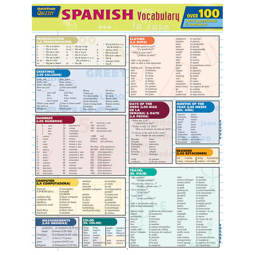 Barcharts Spanish Vocabulary