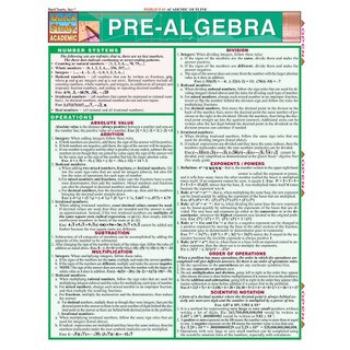 Barcharts Pre-Algebra