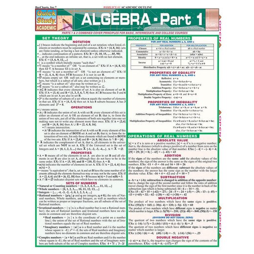 Barchart Algebra - Part 1