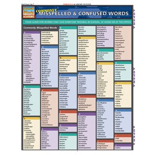 Barcharts Commonly Misspelled & Confused Words