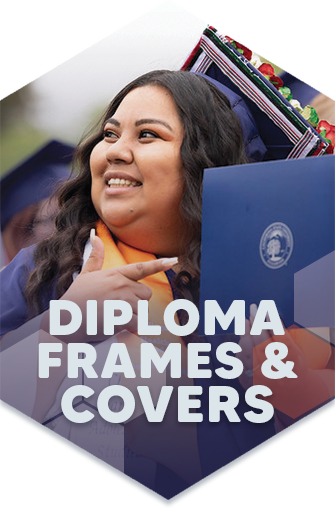 Student with a diploma cover